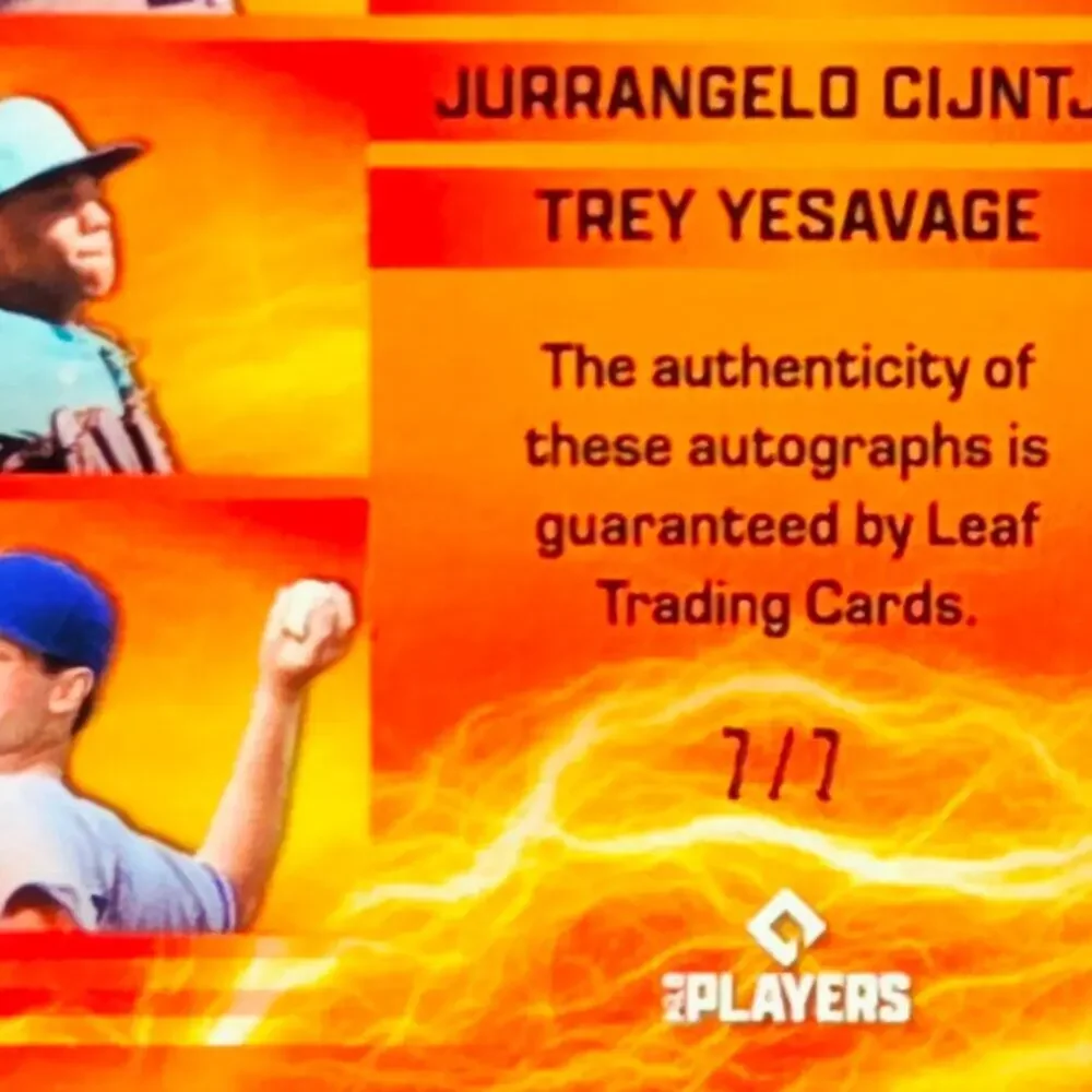 2025 Trey Yesavage, Ben Hess, Jurrangelo Cijntje Auto's /7 Emergence 3 Prospects